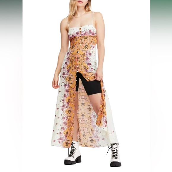 FREE PEOPLE MORNING SONG MAXI DRESS-SMALL - Picture 1 of 10